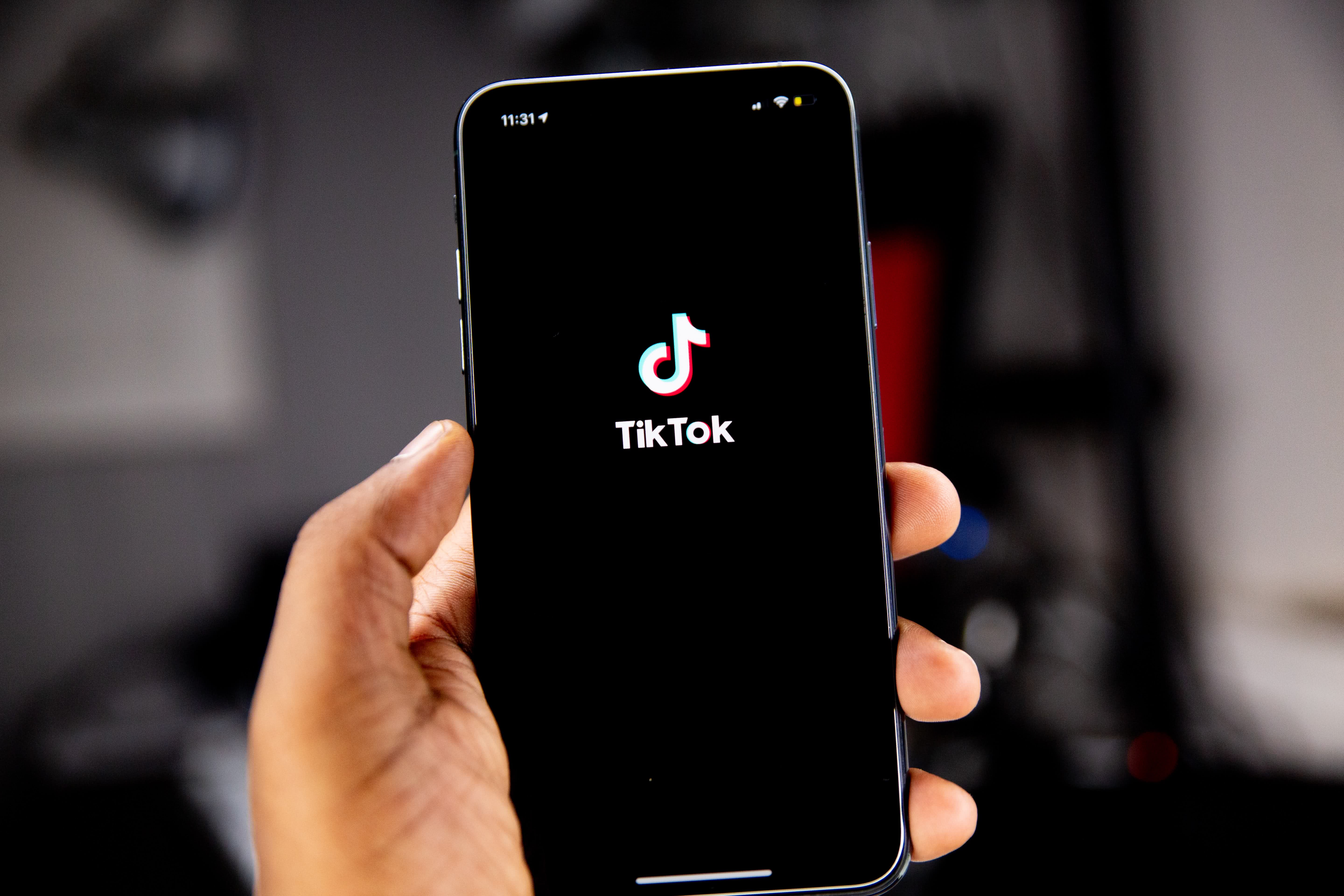 TikTok mobile interface 